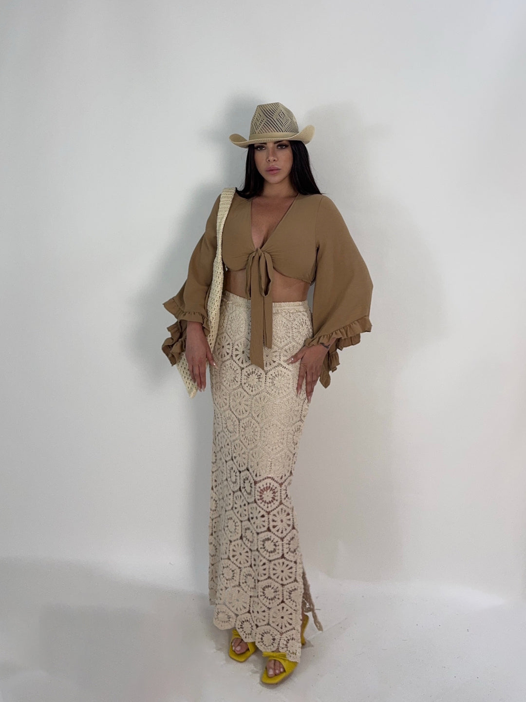 Gonna in pizzo crochet “Kalua”