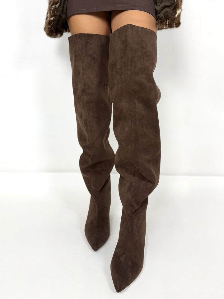 Stivali scamosciati “Queen