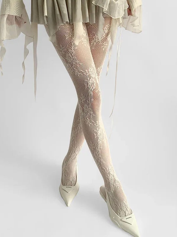 Calze in pizzo “Carol”