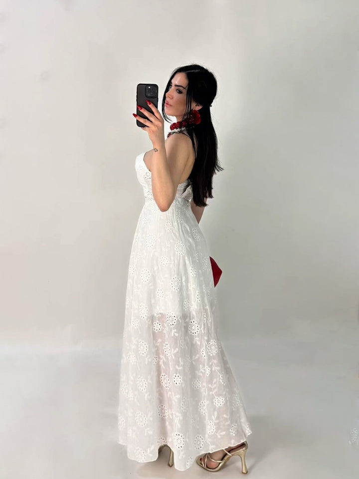 Coordinato in pizzo sangallo “Gabriella”