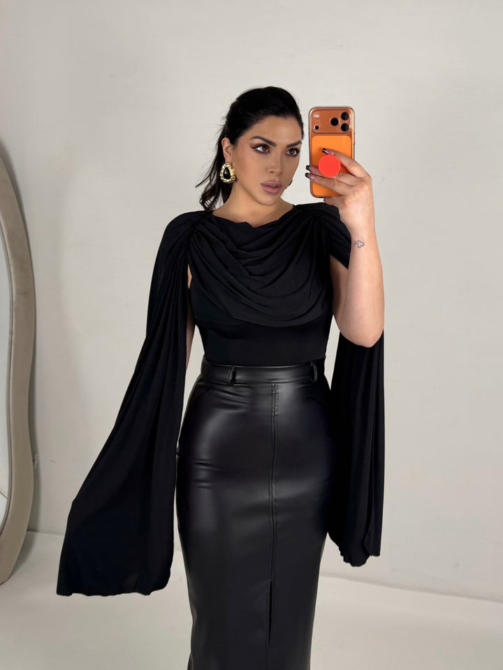 Body con maniche a mantella “Aphrodite”