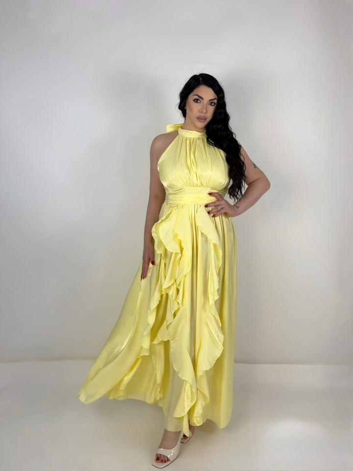 Abito “Satin Rouches”