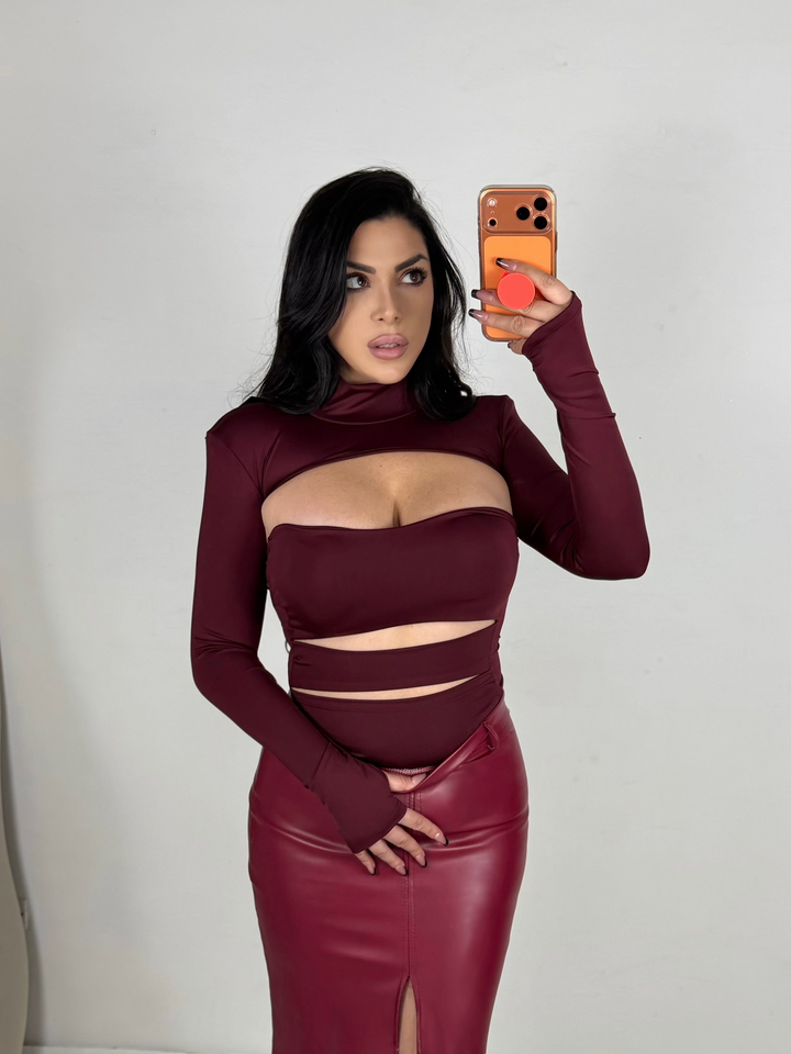 Body con coprispalle “Angel”