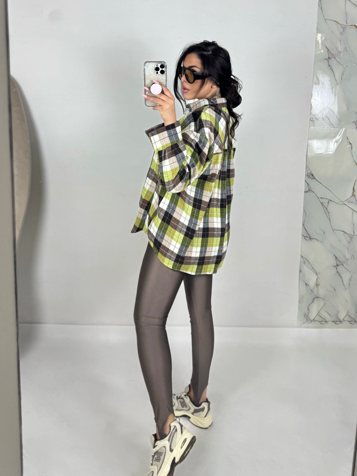 Camicia in flanella con spalline imbottite “Sarah”