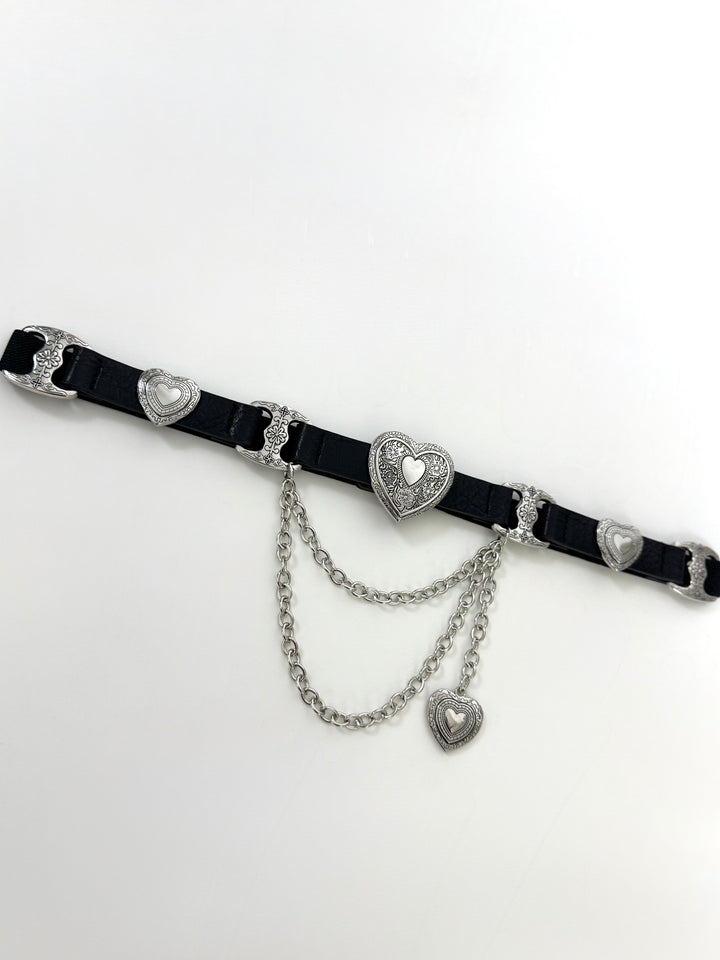 Cintura elastica con pendente e catene