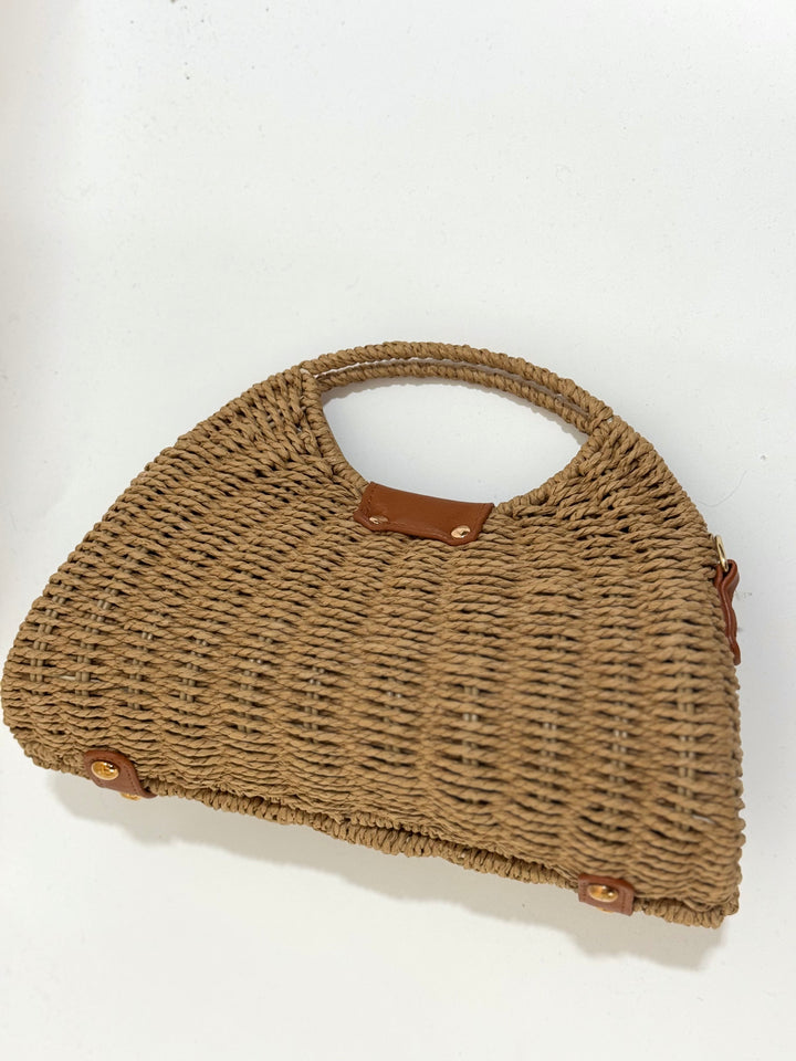 Borsa in rafia rigida “Riviera”