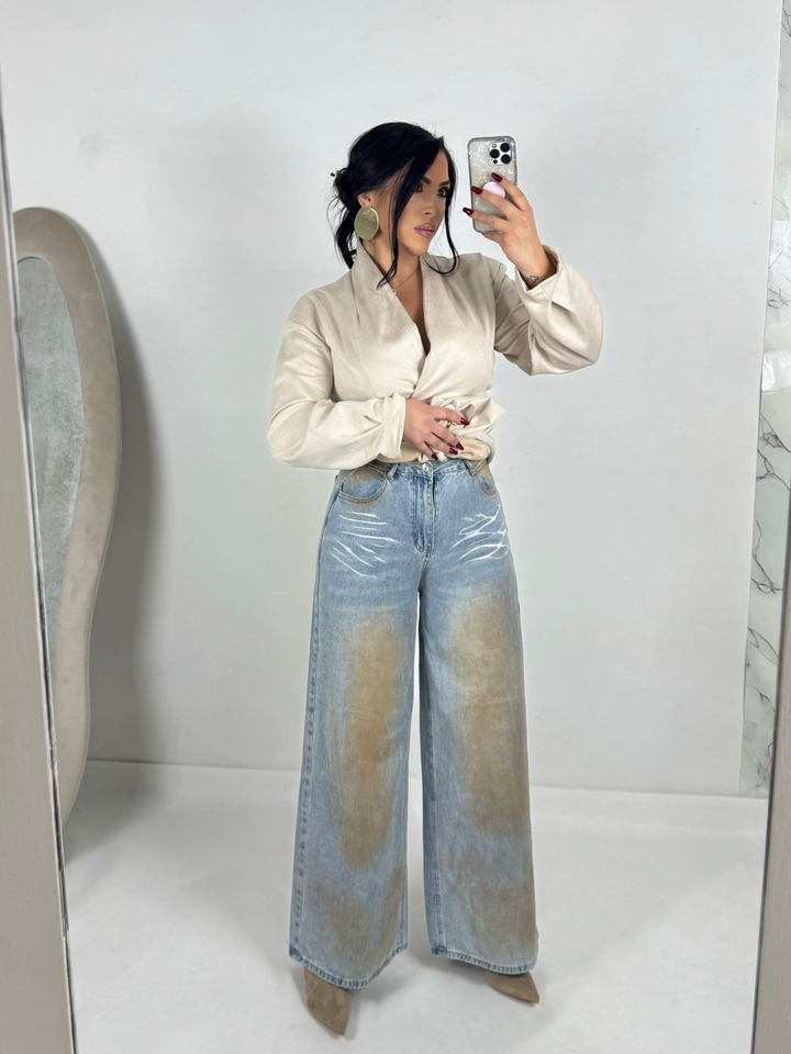 Jeans wide leg “Antea”