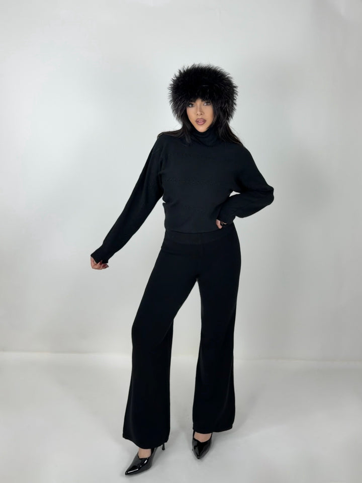 Coordinato in lana “Treccia”