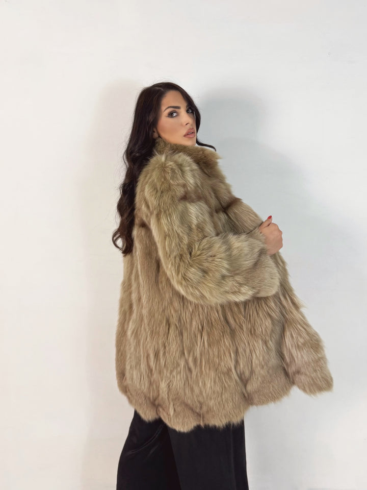 Pelliccia in marmotta Vintage 36
