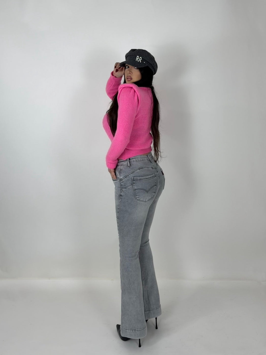 Jeans a zampa elastico “Mary”