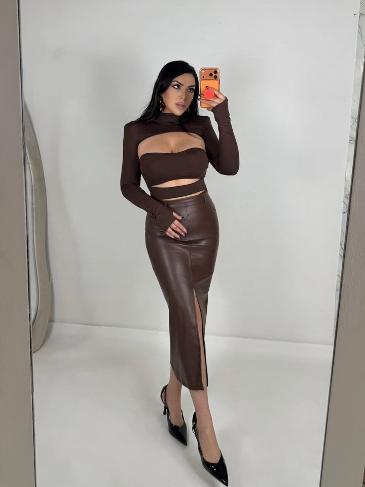 Gonna in eco pelle “Passion”