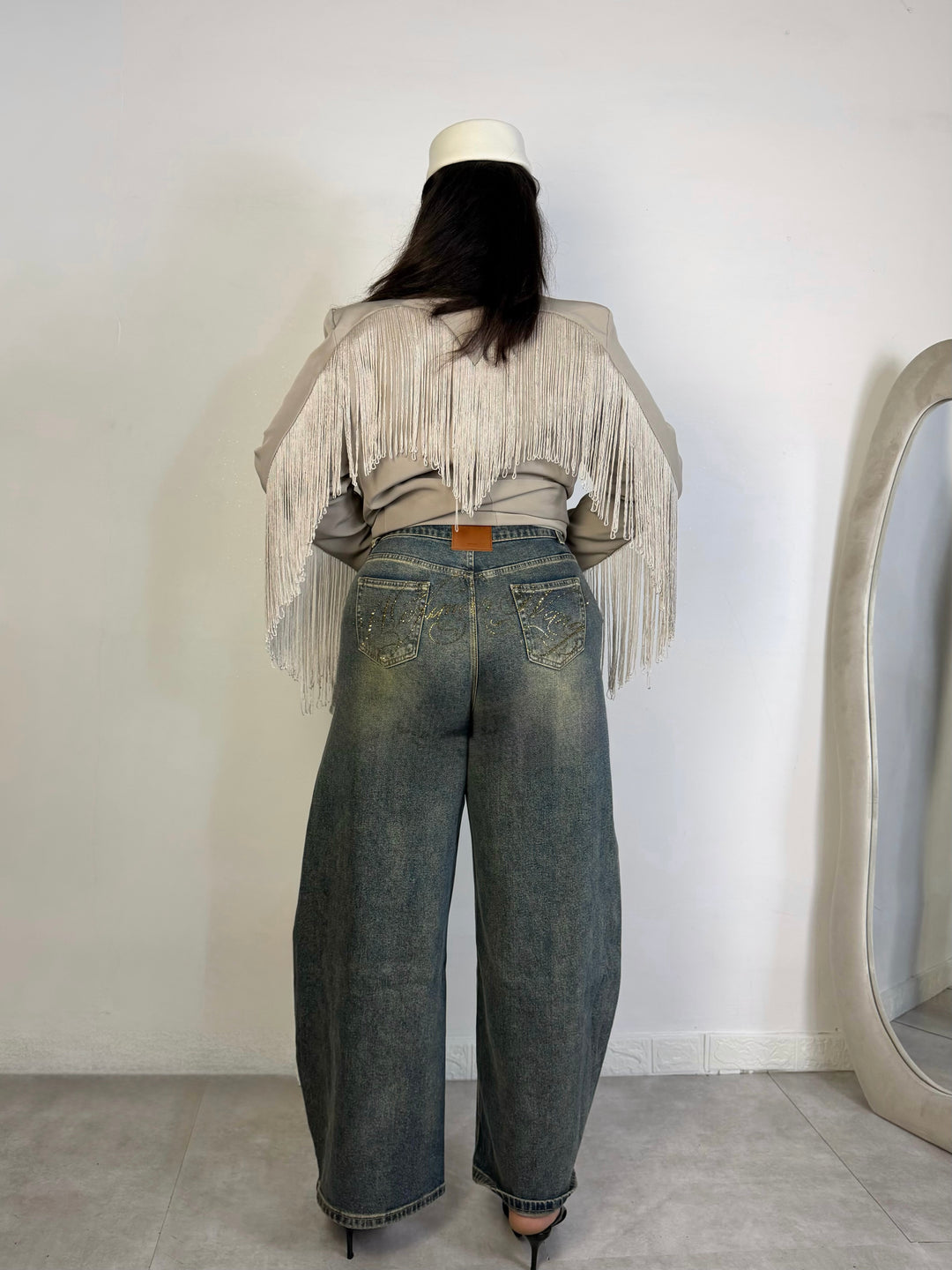 Jeans balloon sabbiati “Juicy”