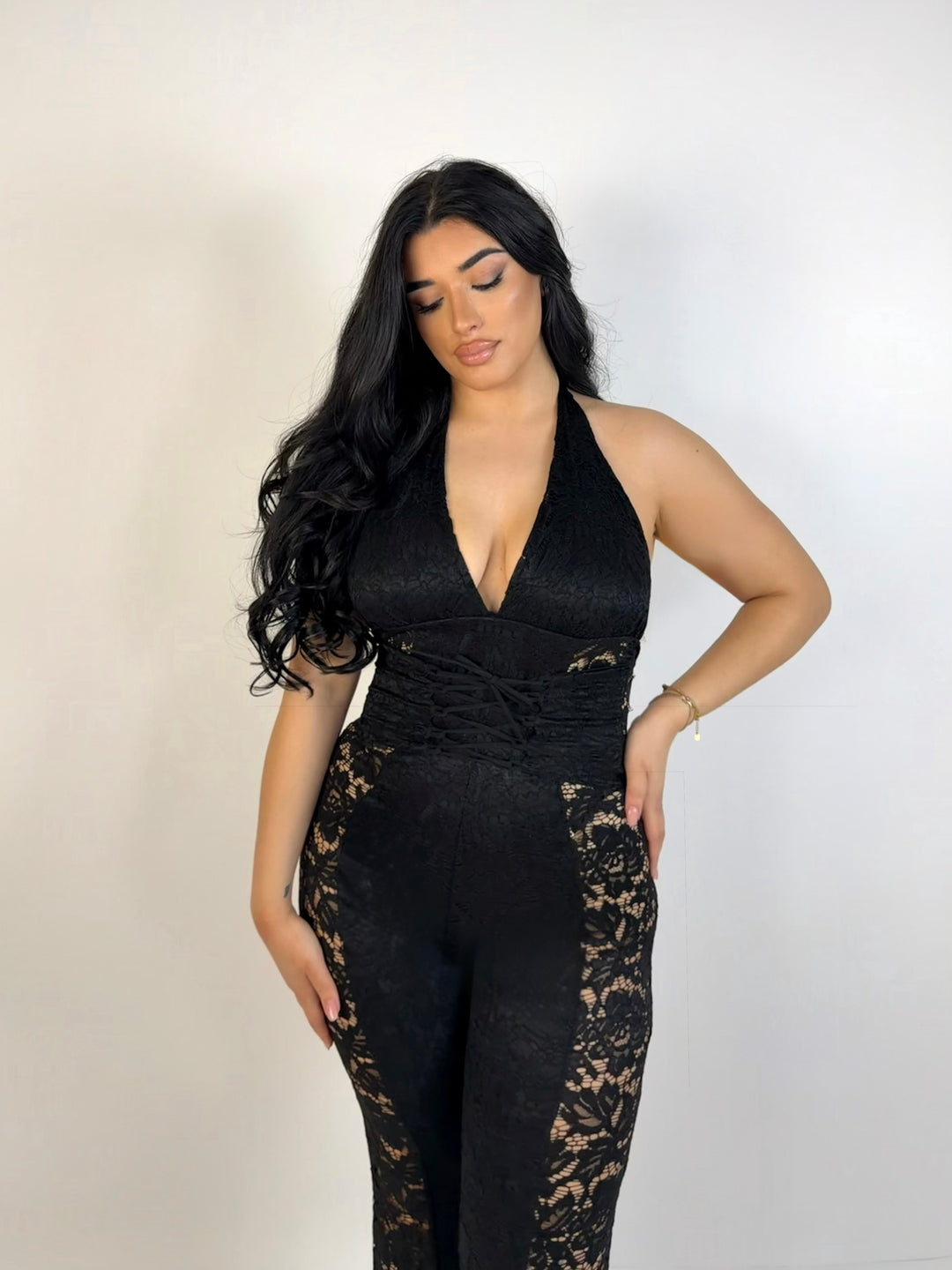 Tuta in pizzo “Roxane”