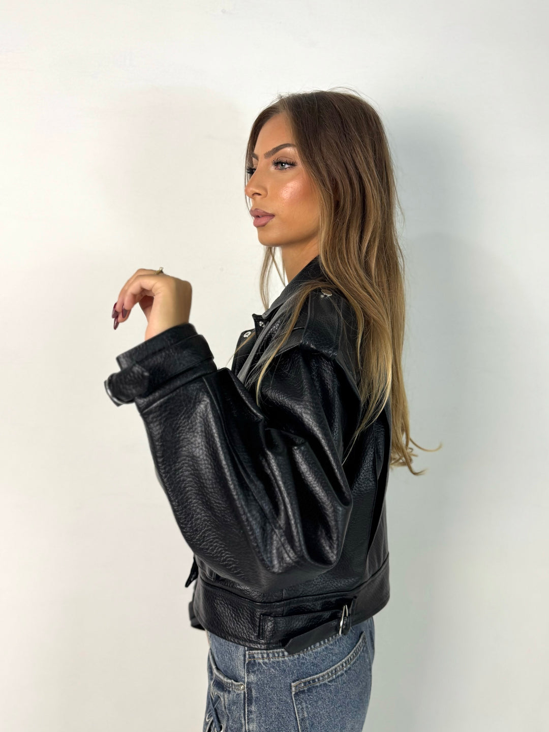 Giubbotto in eco pelle “Saint”