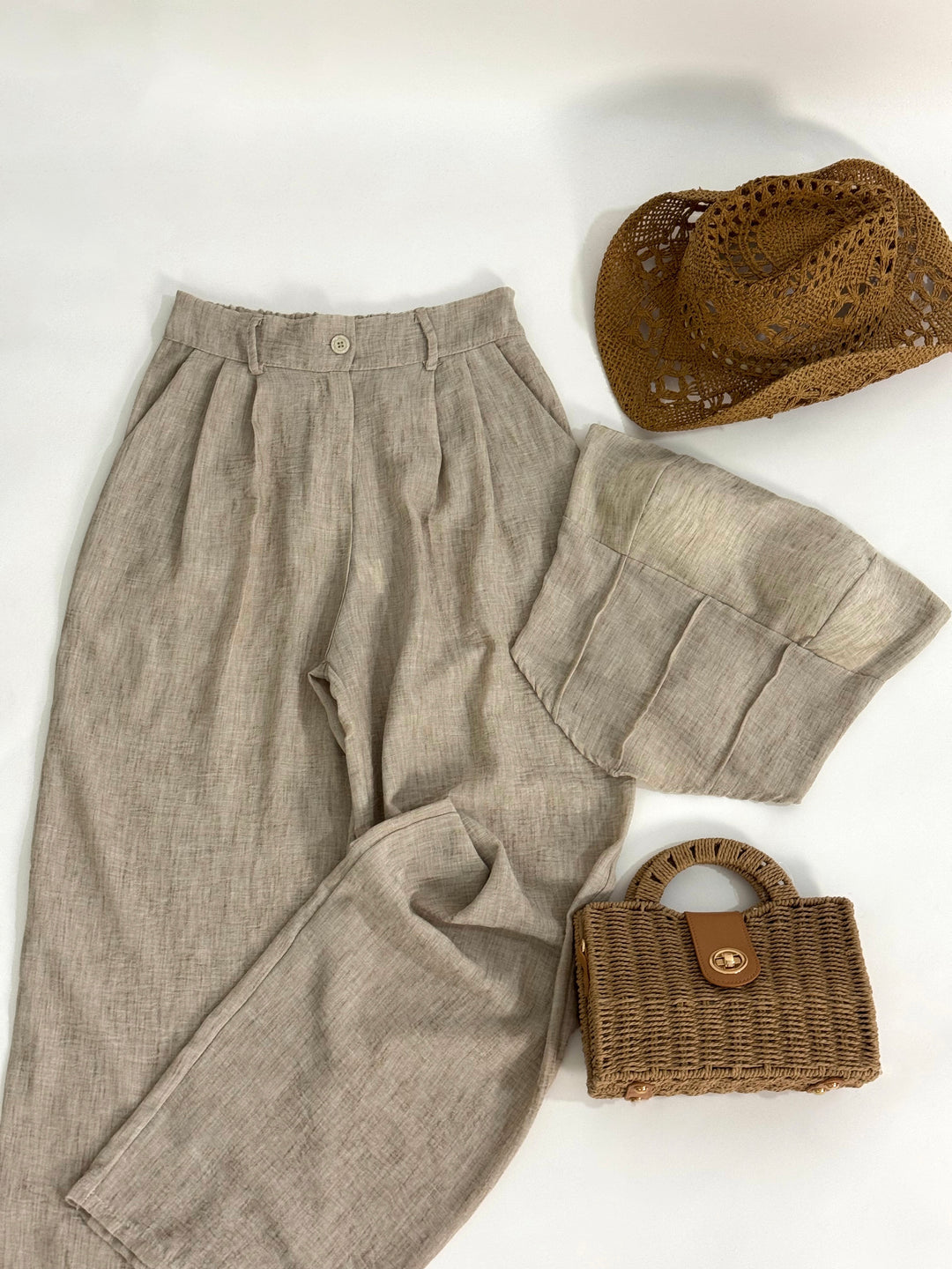 Coordinato corpetto e pantaloni palazzo “Essenza”
