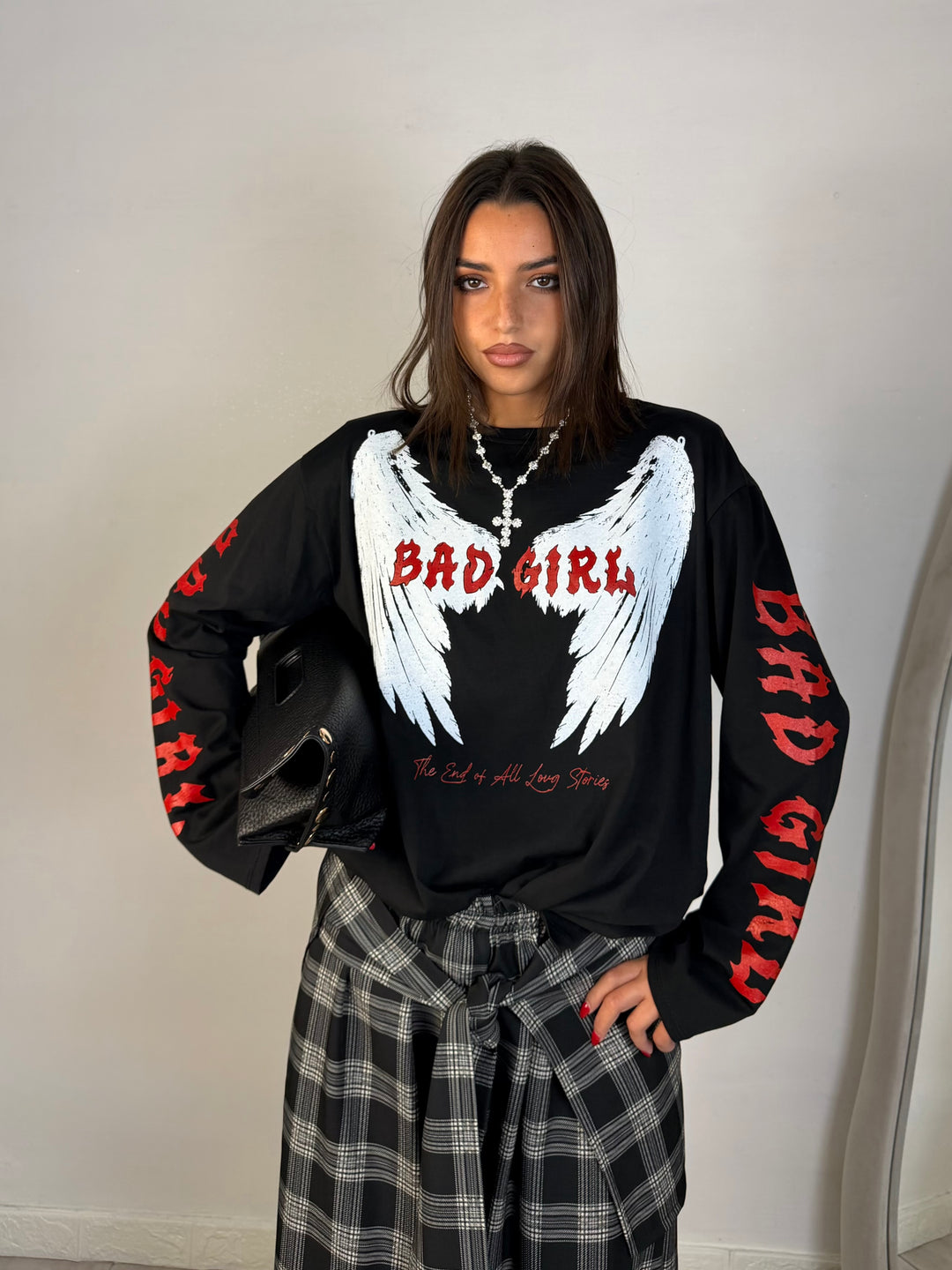 Maglia oversize “Bad Girl”