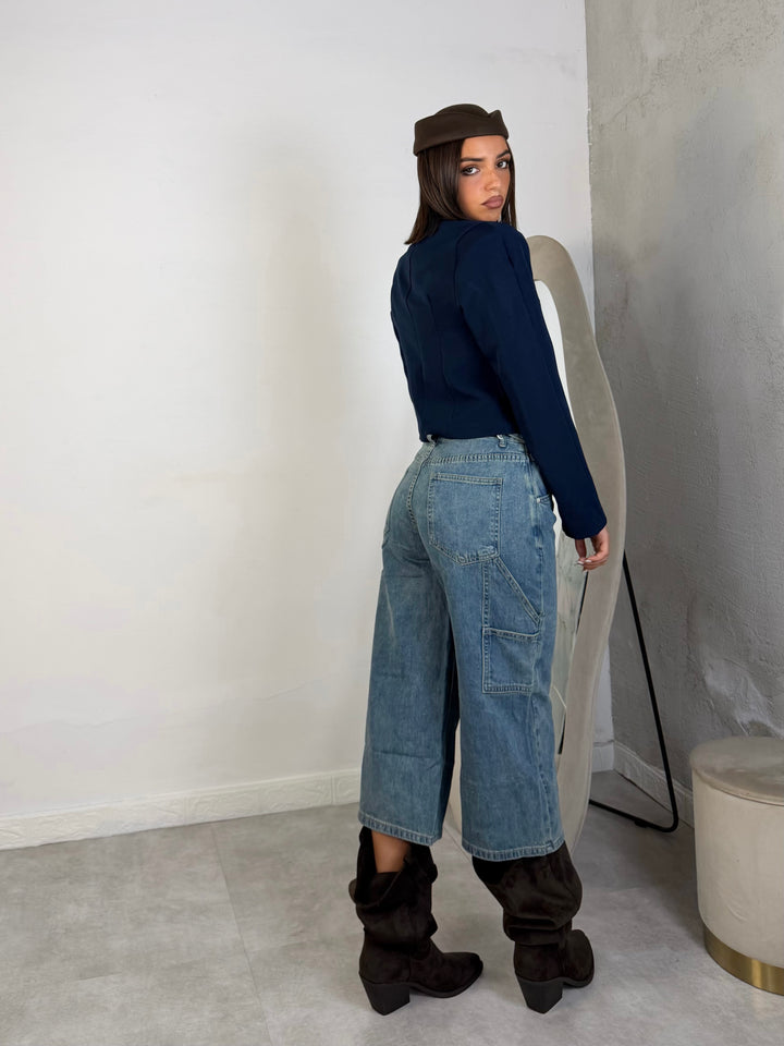 Jeans bermuda lunghi “Majestic”