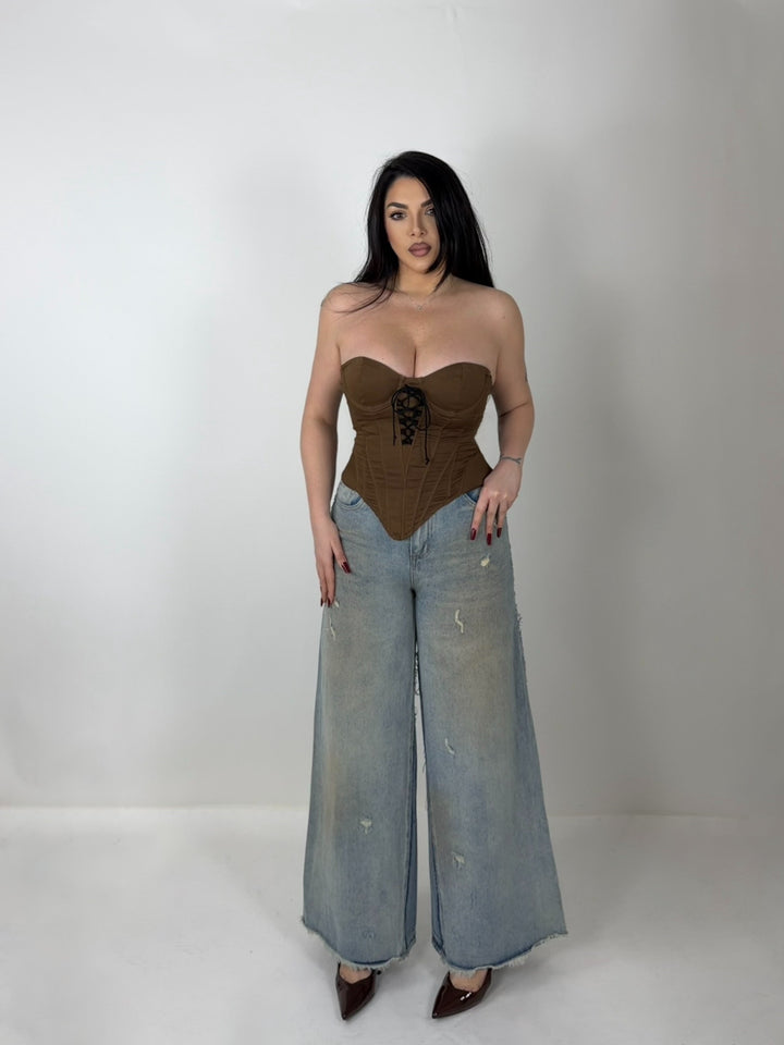 Jeans wide leg “Mix”