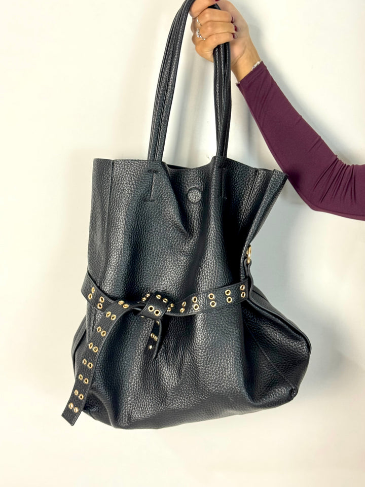 Borsa a sacco in eco pelle