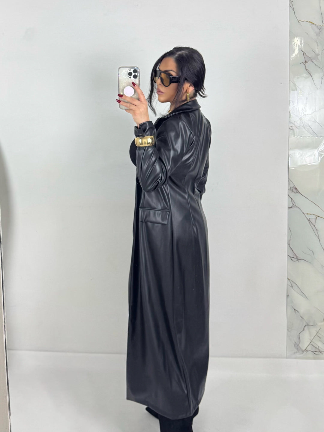 Trench in eco pelle “Ilary”