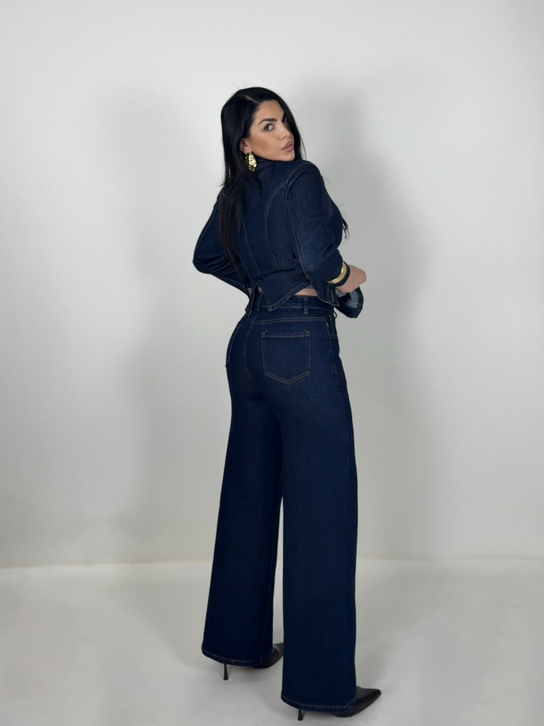 Coordinato in jeans “Privé”