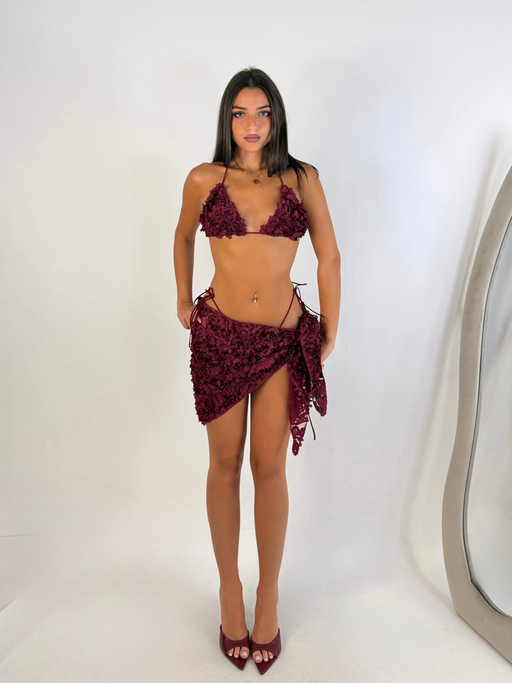 Coordinato costume e copricostume “Petalo”