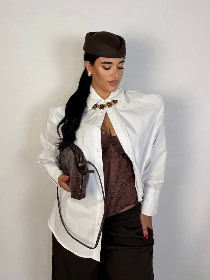 Camicia in raso JustWest “Vienna”