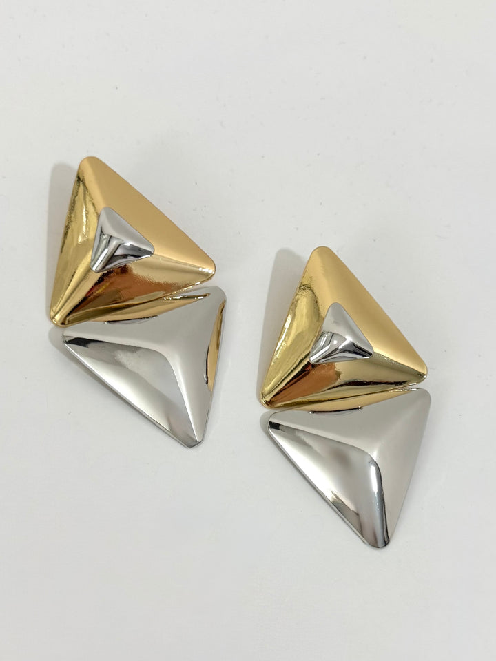 Orecchini oro e argento “Sahara”