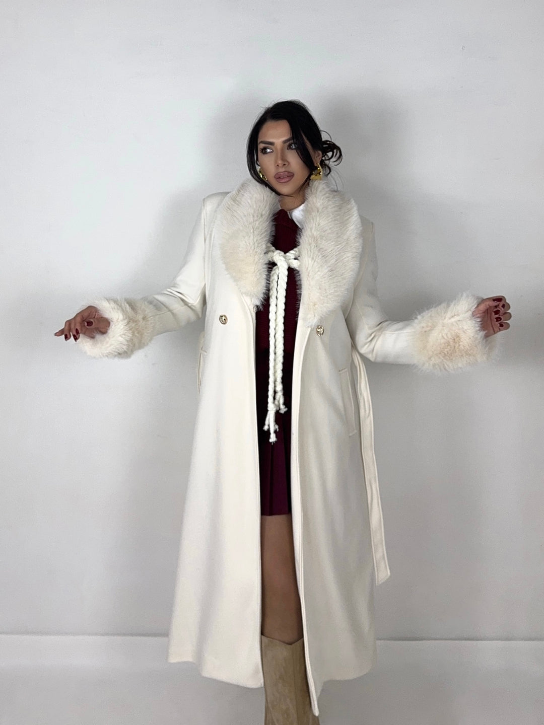 Cappotto con collo removibile “Bucarest”