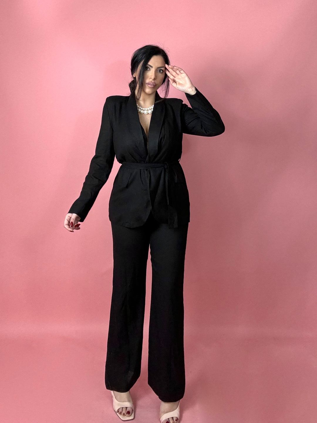 Tailleur Pantalone Giacca E Pantaloni In Jeans Tailleur Pantalone