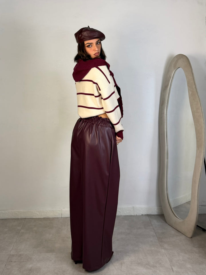 Pantaloni in eco pelle “Jolie”
