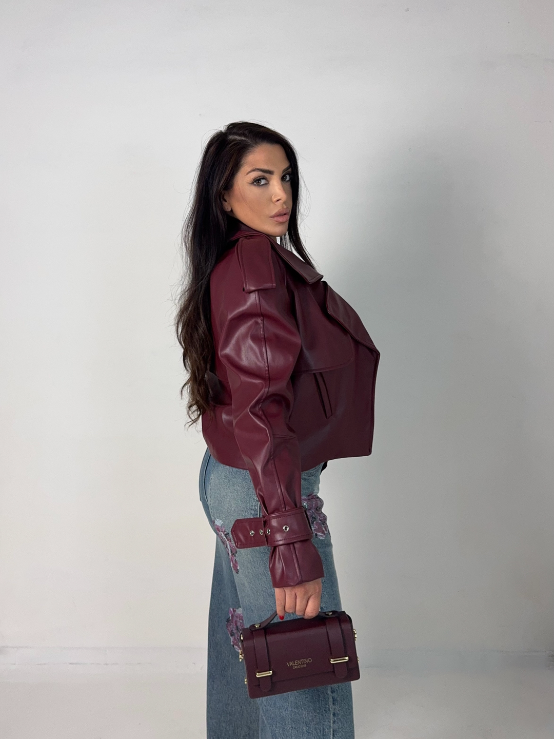 Giubbotto chiodo in eco pelle “Icona”