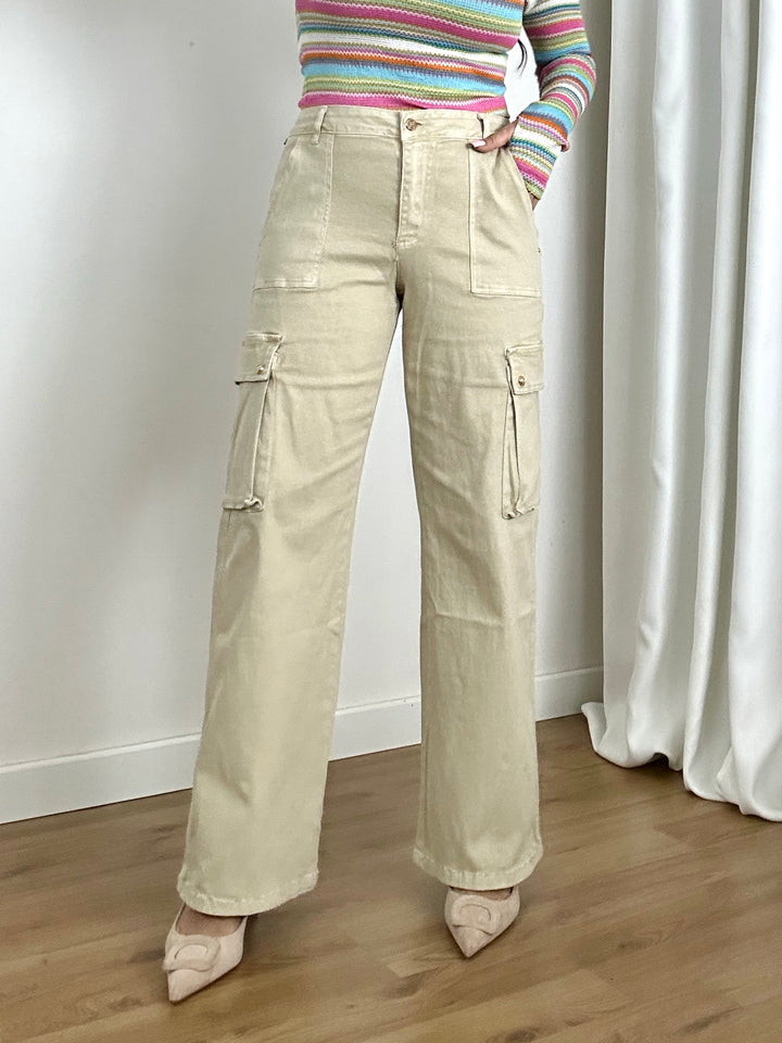 Jeans cargo palazzo "Annais"