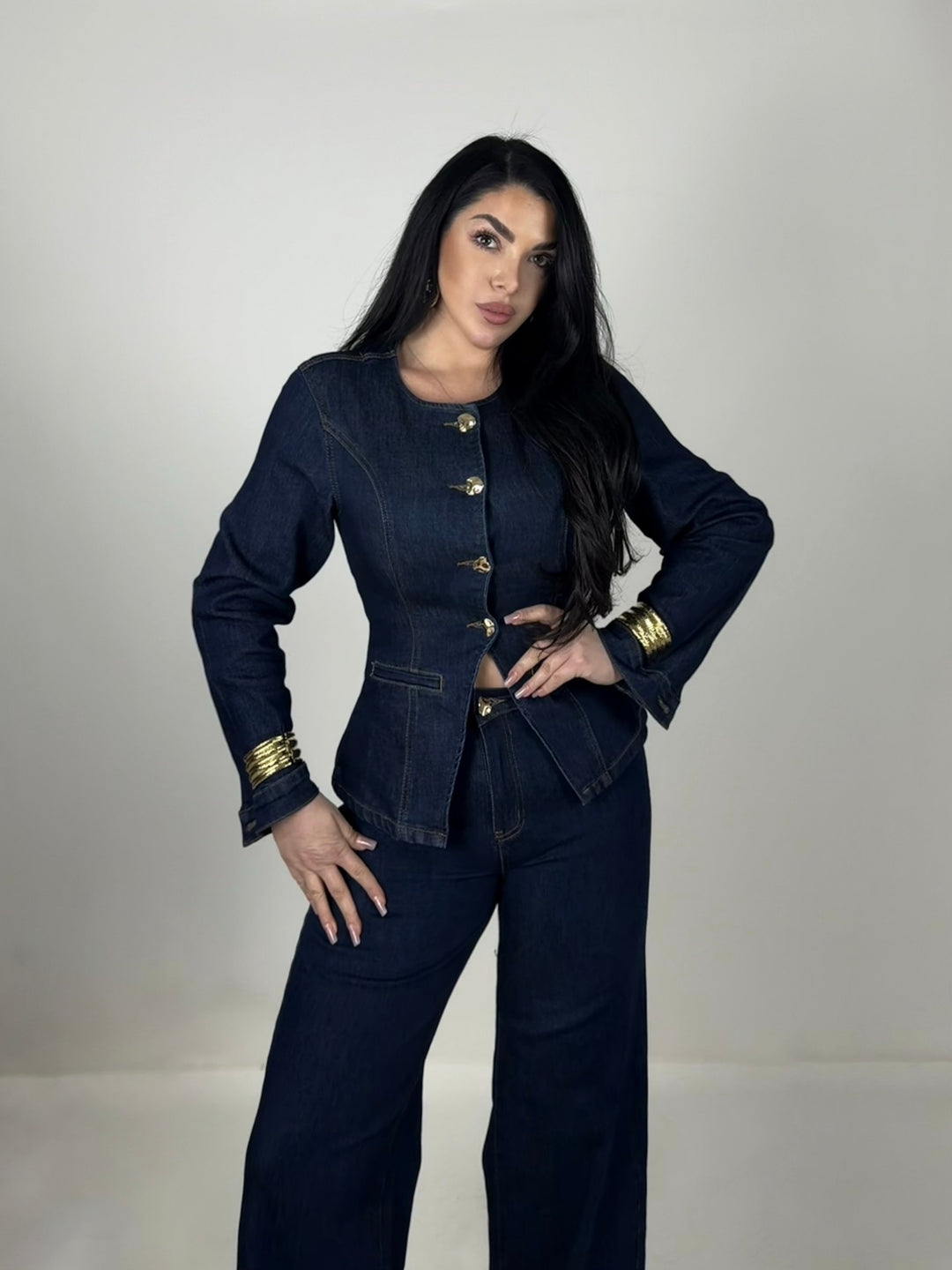 Coordinato in jeans “Privé”