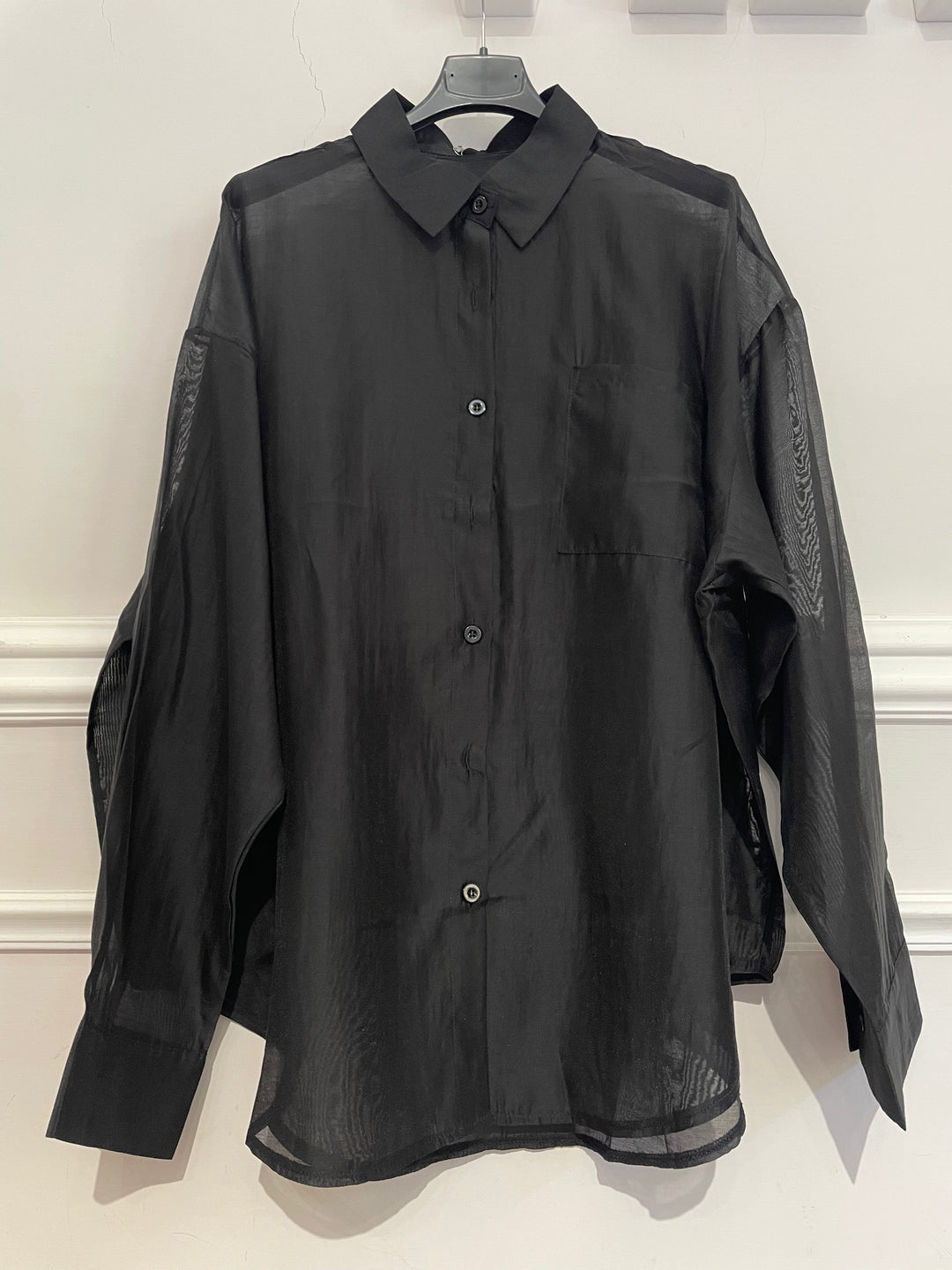 Maxi camicia in organza “Tulum”