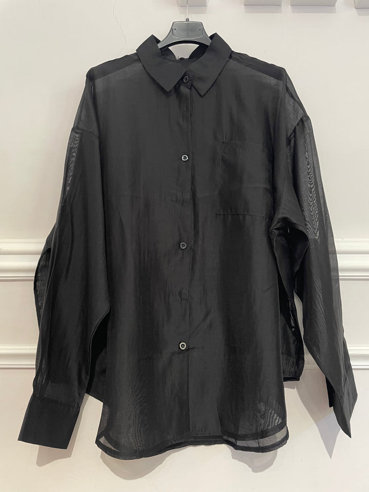 Maxi camicia in organza “Tulum”