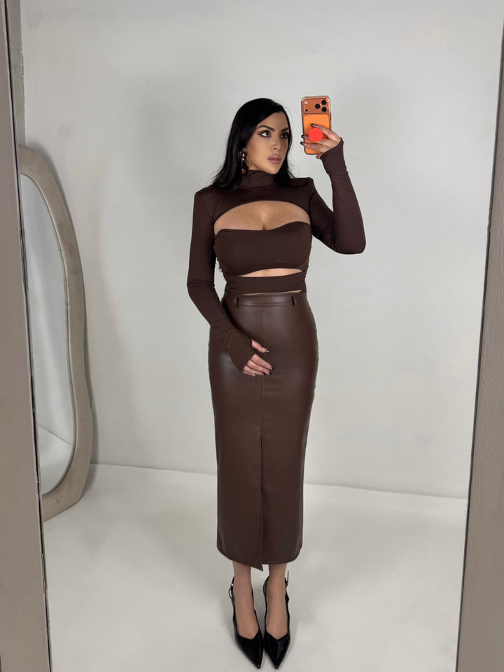 Gonna in eco pelle “Passion”