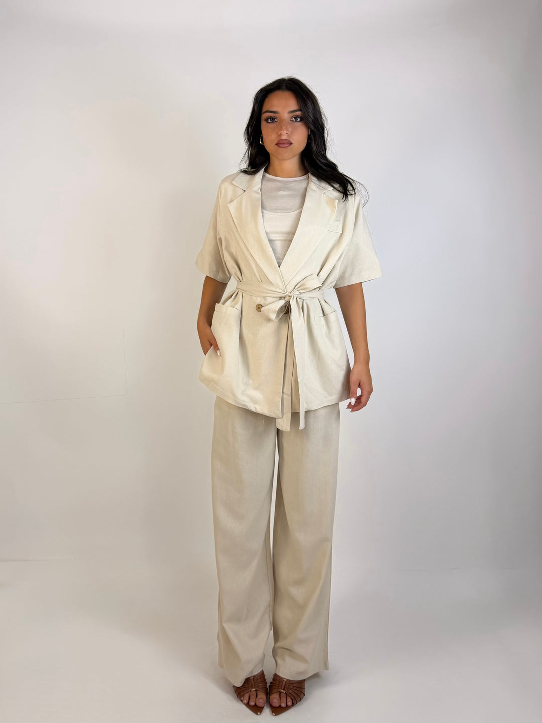 Tailleur lino “Graduate”
