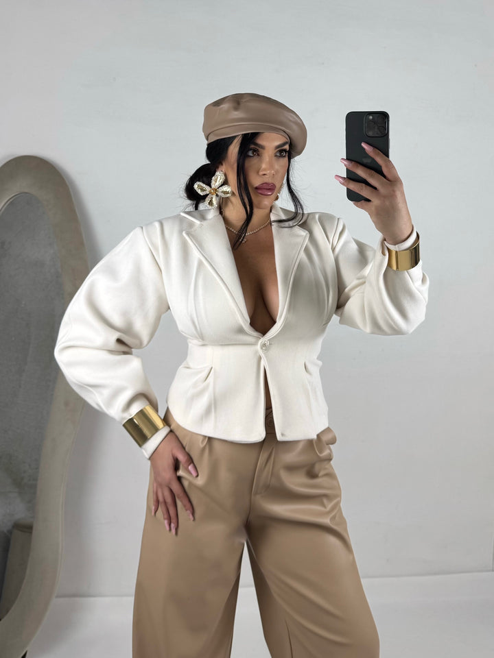 Giacca camicia in lana “Priscilla”