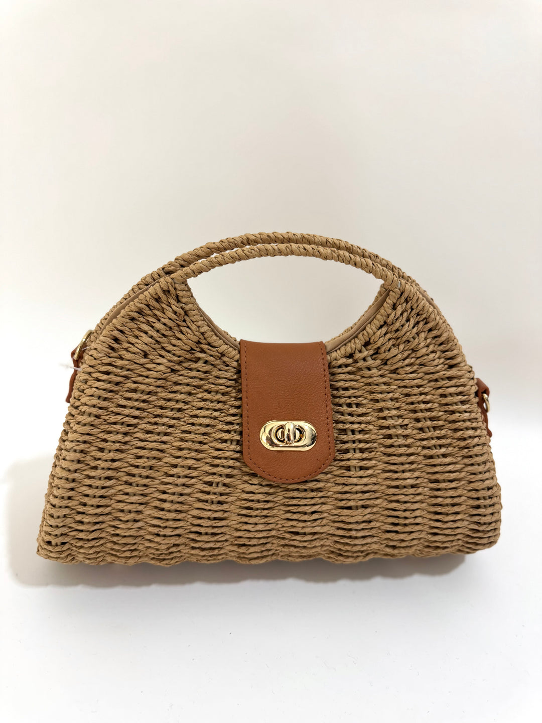 Borsa in rafia rigida “Riviera”