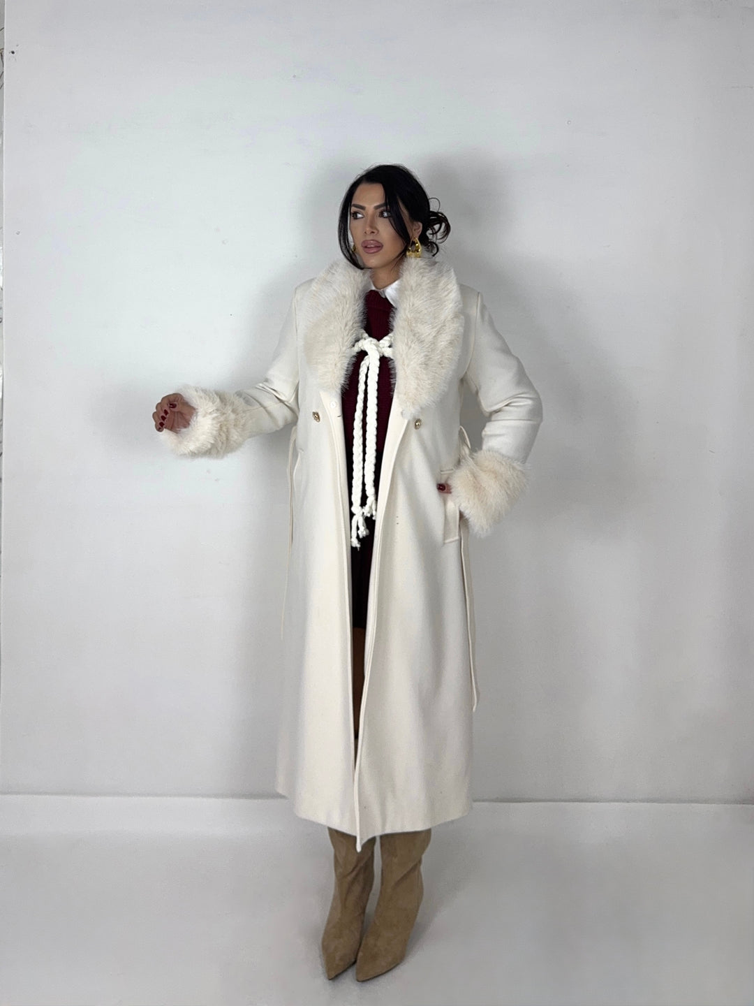 Cappotto con collo removibile “Bucarest”