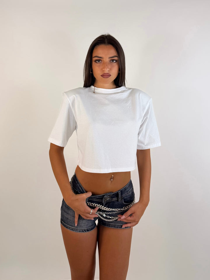 T shirt con spalline “Icon”