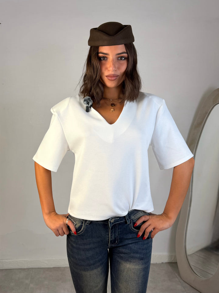 Maglia con spalline “Zaira”