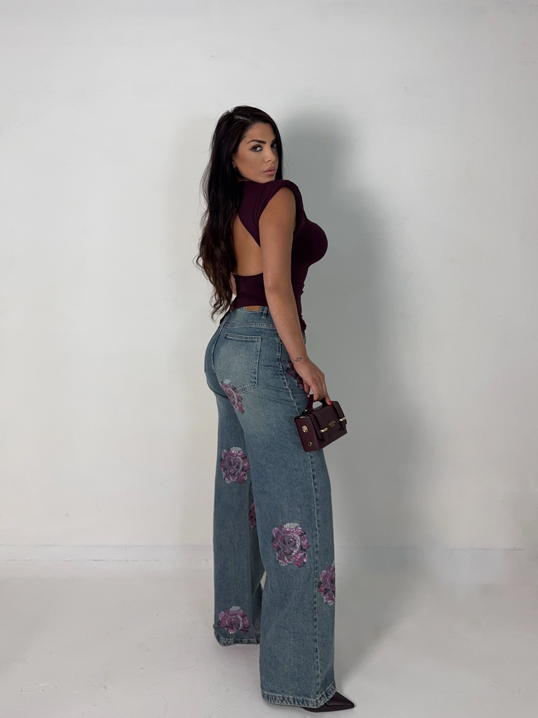 Jeans wide leg “Icona”