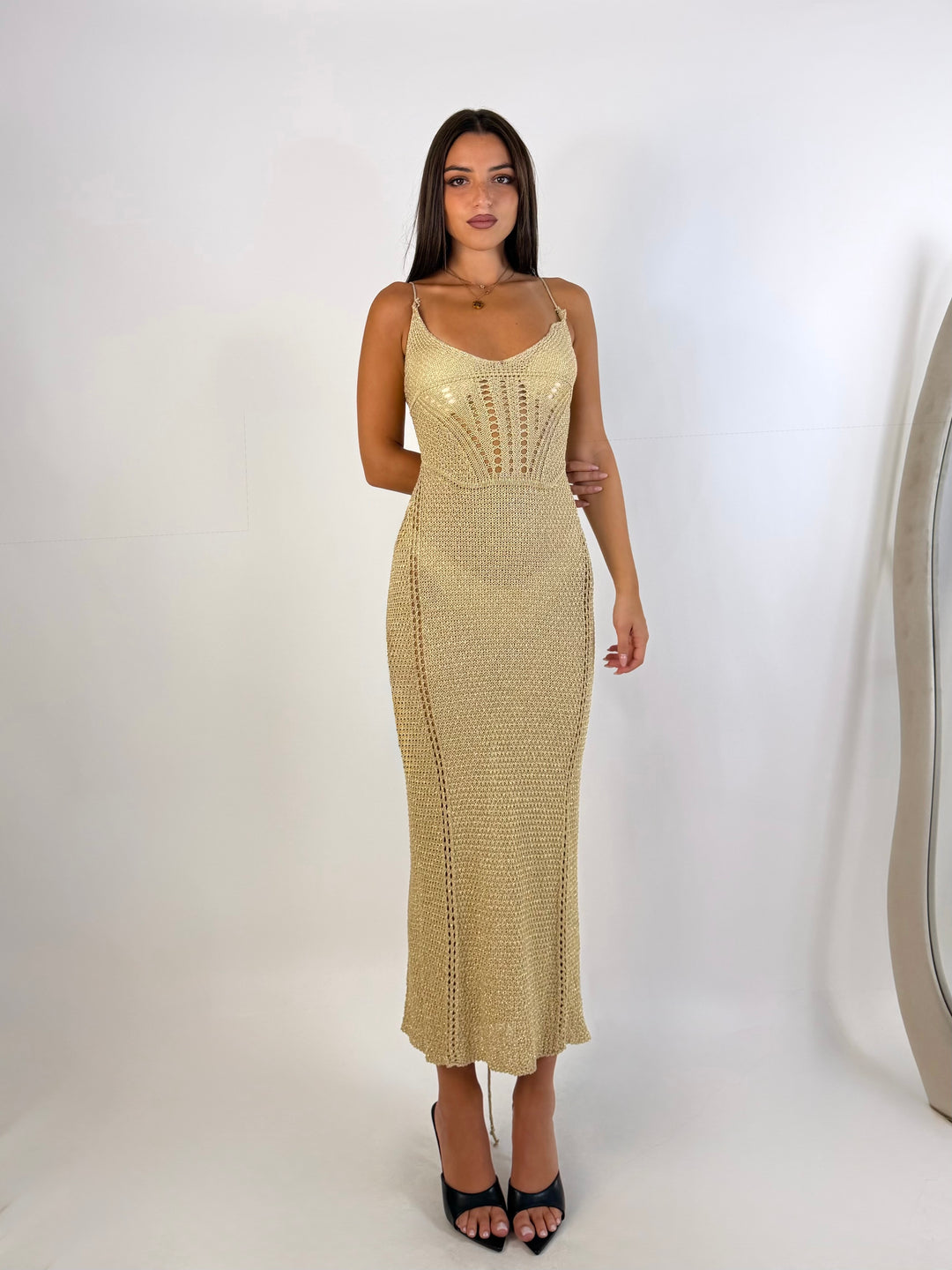 Abito in crochet lurex “Soraya”