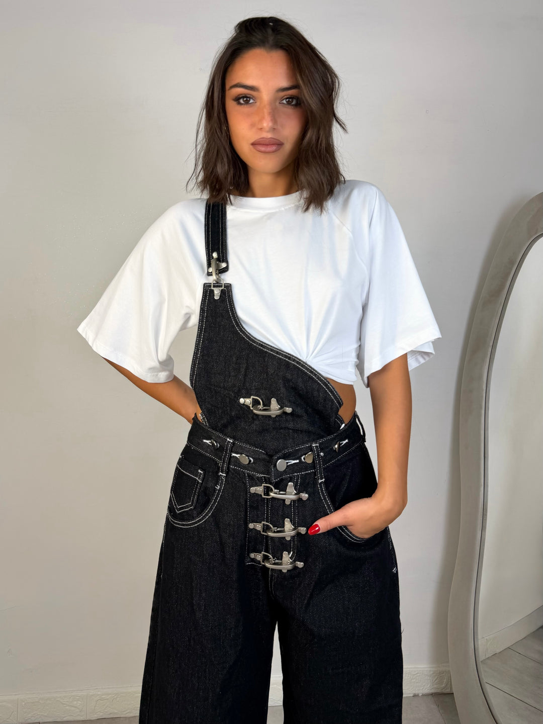 Salopette in jeans “Yvonne”