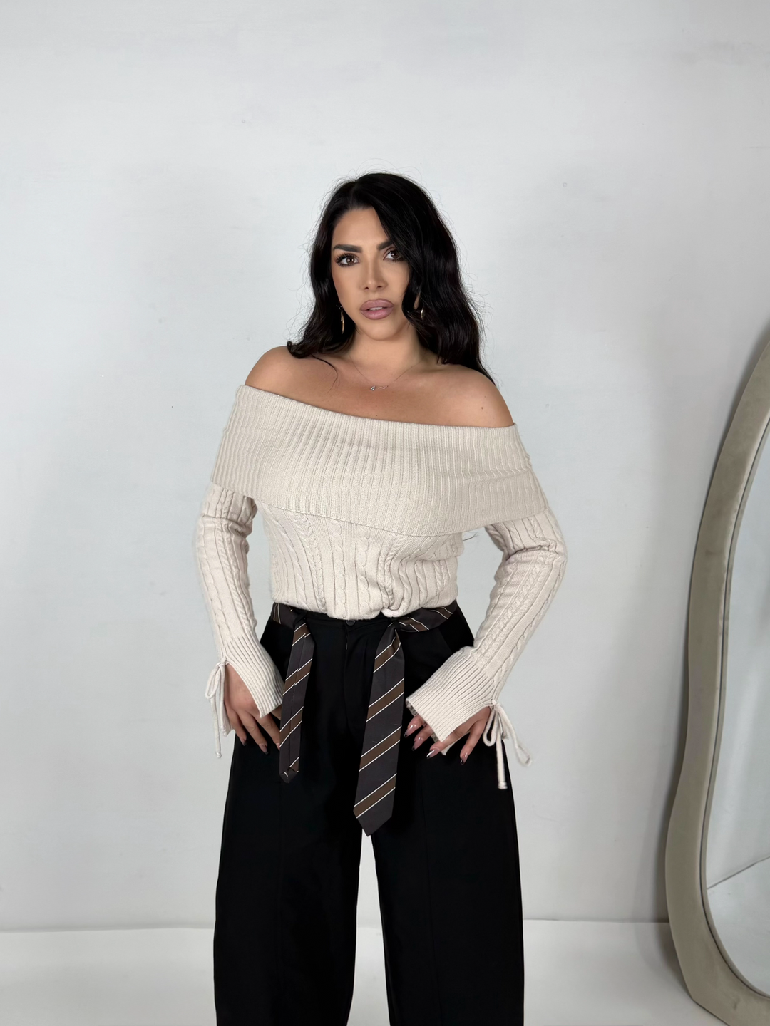 Maglione con scollo a barca “Emily”