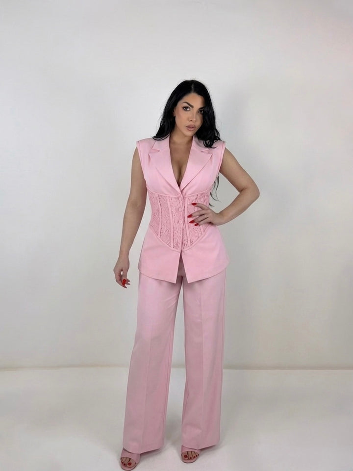 Tailleur smanicato “Corset”