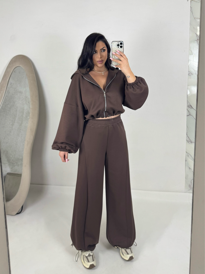 Coordinato felpa e pantaloni balloon “Iconic”