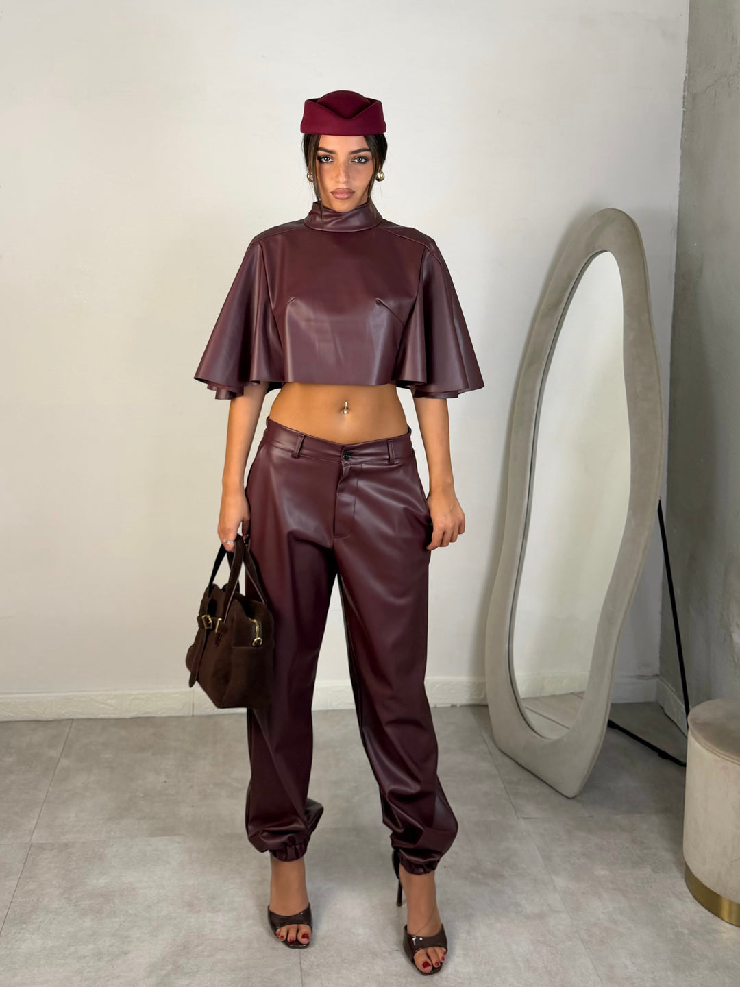 Coordinato in eco pelle JustWest “Soho”